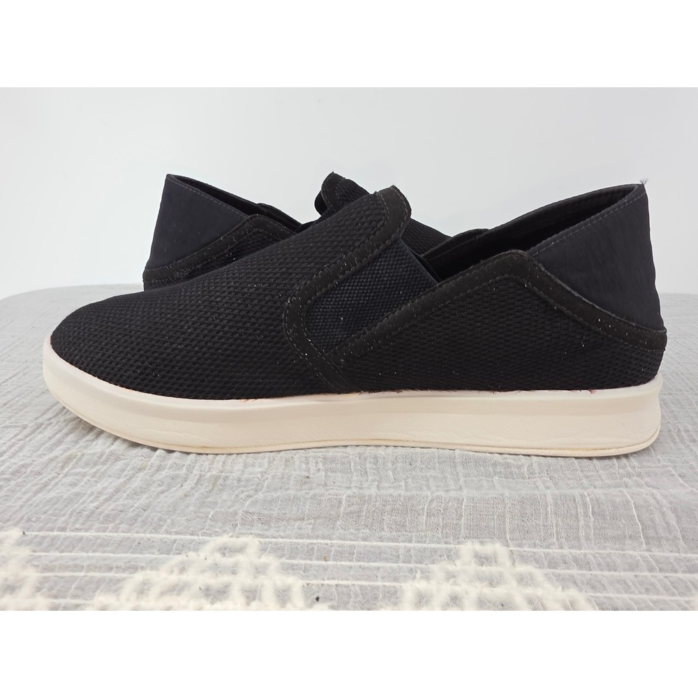 OluKai Kiihele Mens Black Mesh Slip On Sneakers Shoes 20452-4040 Size 11
